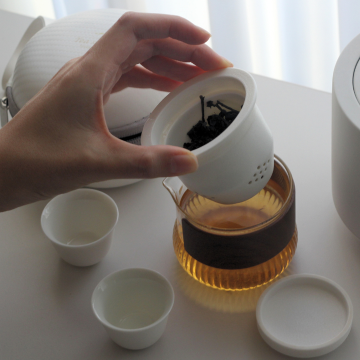 Travel Tea Set (200ml / 6.8 oz) - ceramic and glassware from Jingdezhen, China