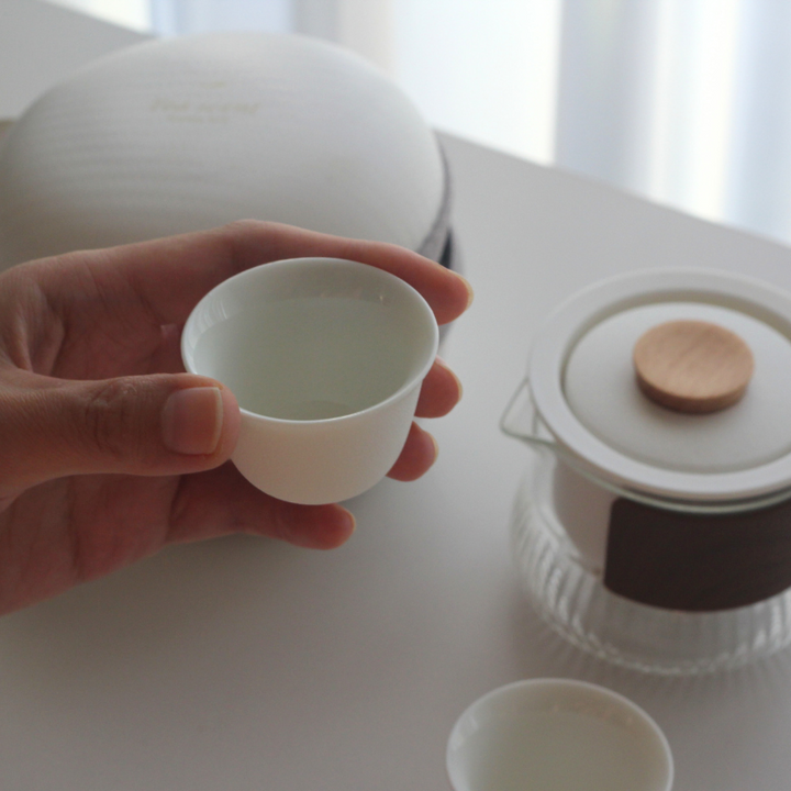 Travel Tea Set (200ml / 6.8 oz) - ceramic and glassware from Jingdezhen, China