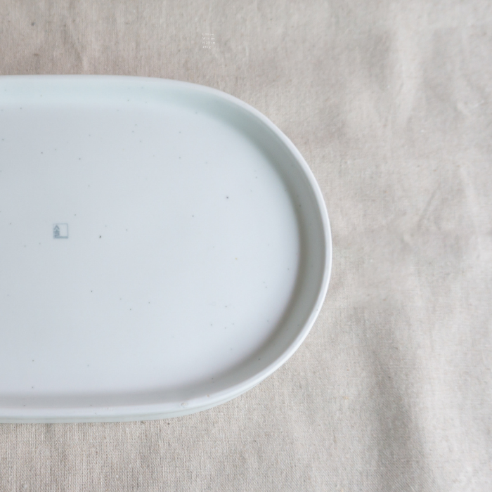 [Sol] Soonsoo Matte White Porcelain - Oval Curved Plate